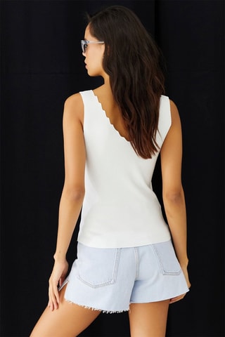 Camisola de alças - Branco