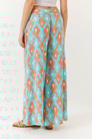 Calças palazzo - Turquesa