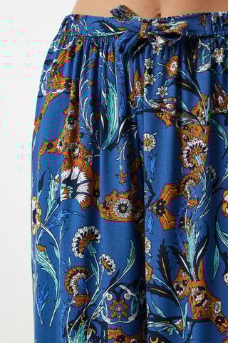 Calças palazzo - Azul