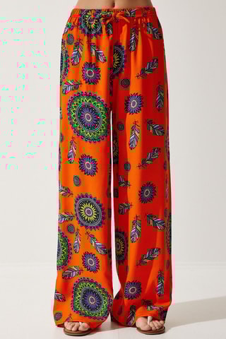 Calças palazzo - Laranja