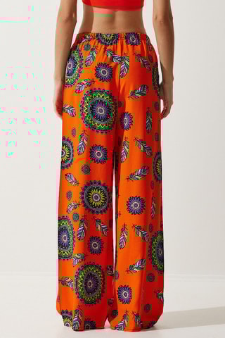 Calças palazzo - Laranja