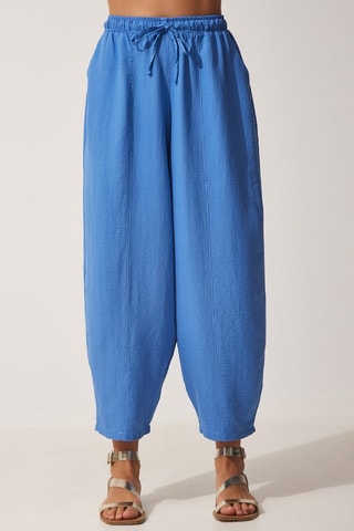 Calças saruel - Azul-celeste