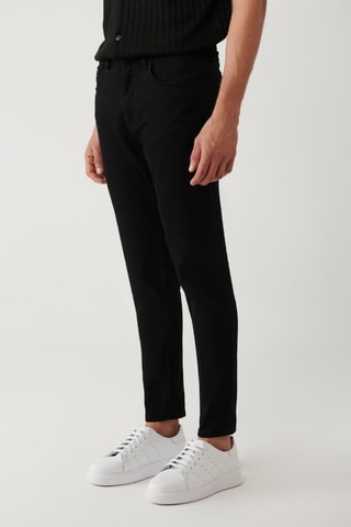 Calças de ganga slim - Preto