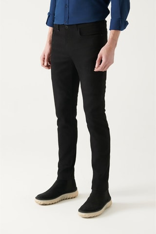 Calças de ganga slim - Preto