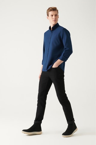 Calças de ganga slim - Preto