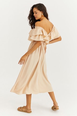 Vestido estilo patinadora - Cru