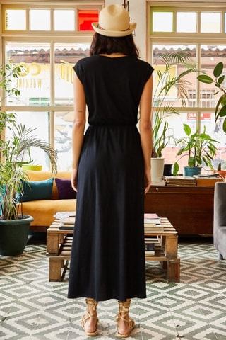 Vestido midi - Preto