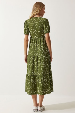 Vestido midi - Caqui