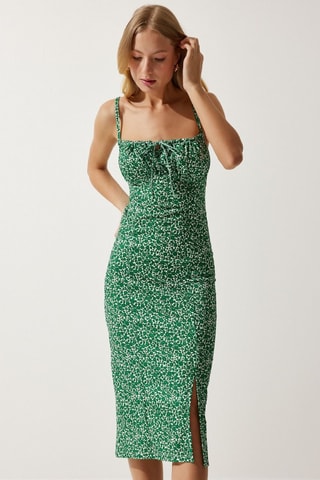 Vestido justo - Verde