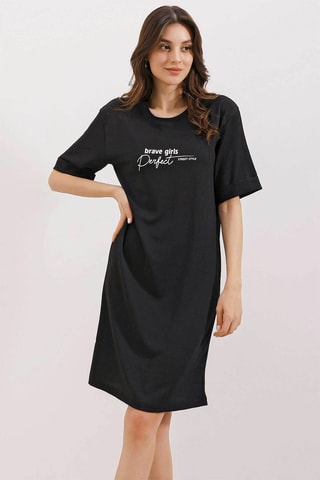 Vestido direito - Preto