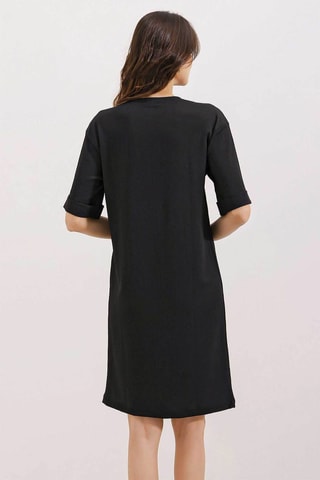 Vestido direito - Preto
