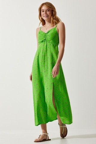 Vestido comprido - Pistácio