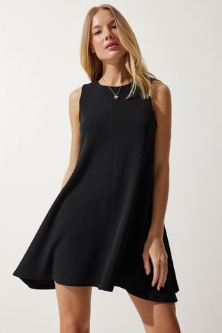 Vestido trapézio - Preto