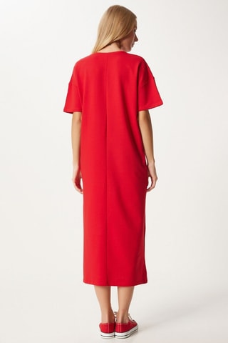 Vestido midi - Vermelho