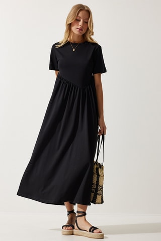 Vestido comprido - 
Preto