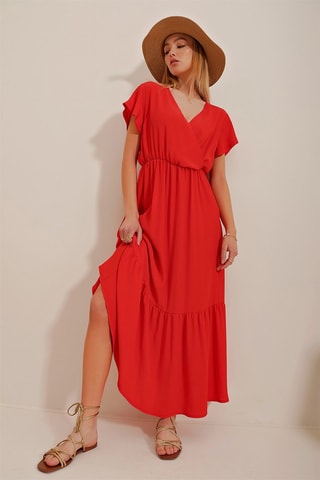 Vestido comprido - 
Vermelho