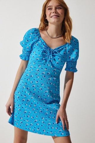 Vestido estilo patinadora - Azul-claro