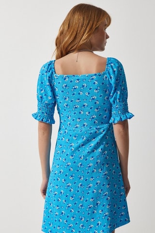 Vestido estilo patinadora - Azul-claro