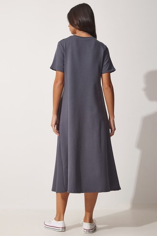 Vestido trapézio - Antracite