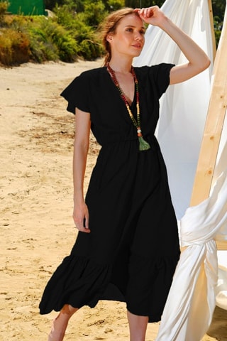 Vestido midi - Preto