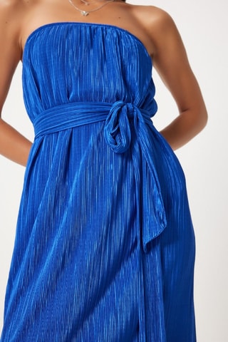 Vestido-caicai - Azul-elétrico