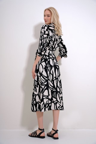 Vestido-camisa - Preto