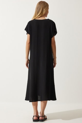 Vestido midi - Preto