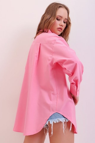 Camisa oversize - Rosa