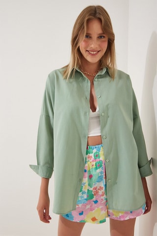 Camisa regular - Verde