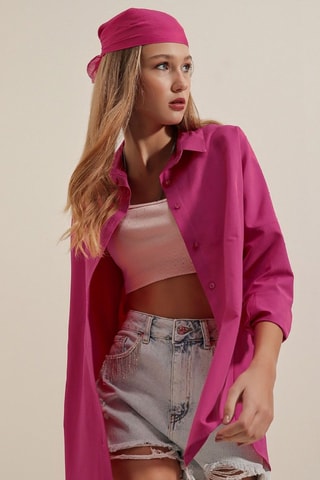 Camisa oversize - Rosa