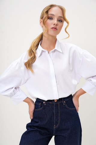 Camisa regular - Branco