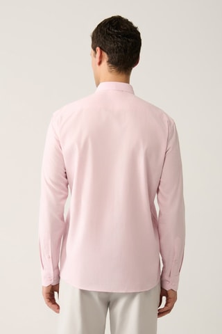 Camisa regular - Rosa