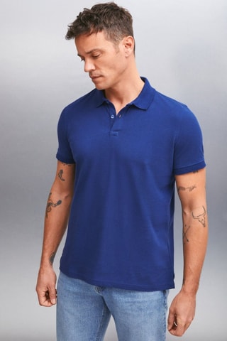 Polo regular - Azul