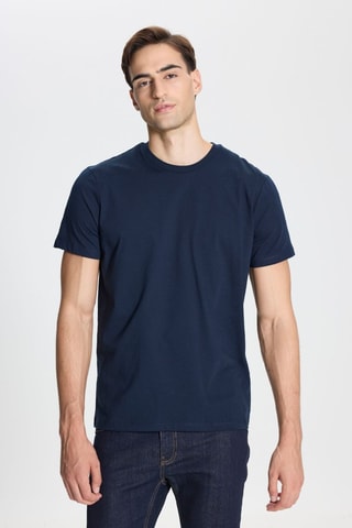 T-shirt slim - Azul-marinho