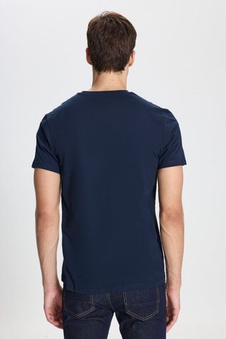 T-shirt slim - Azul-marinho