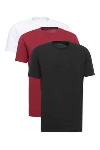 3 t-shirts slim - Preto