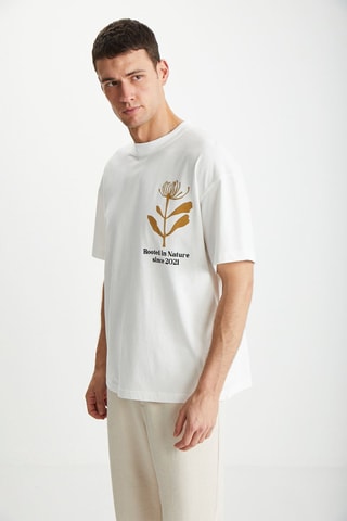 T-shirt oversize - Branco