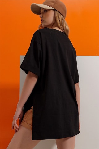 T-shirt oversize - Preto