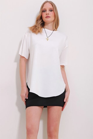 T-shirt oversize - Branco