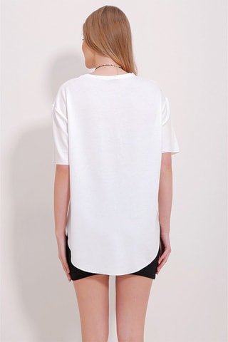 T-shirt oversize - Branco
