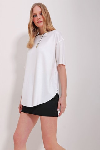T-shirt oversize - Branco