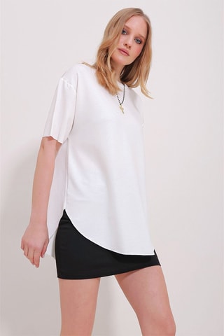 T-shirt oversize - Branco