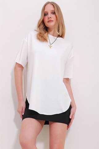 T-shirt oversize - Branco