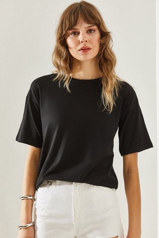T-shirt oversize - Preto