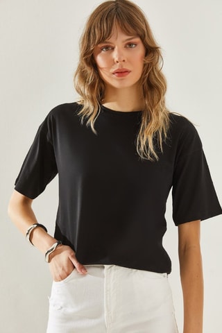 T-shirt oversize - Preto