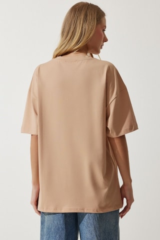 T-shirt oversize - Bege