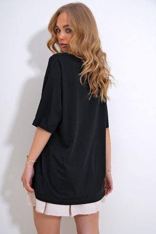 T-shirt oversize - Preto