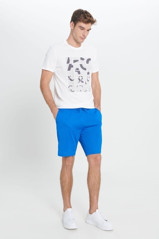 Calções regular - Azul-pato