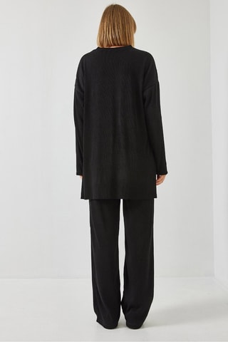 Camisola e calças regular - Preto