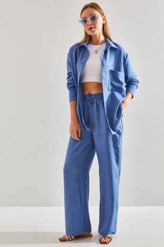 Camisa e calças regular - Índigo